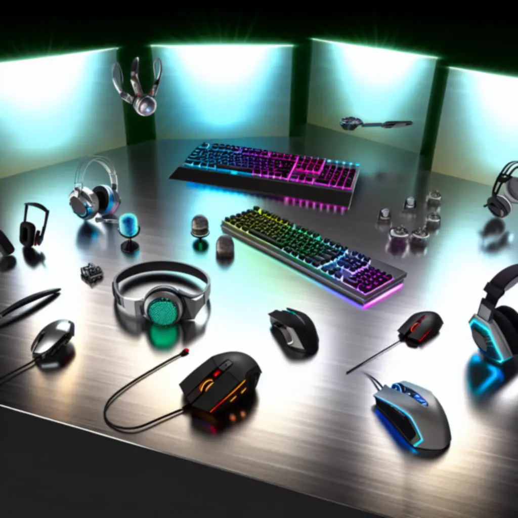 Ekspozycja nowoczesnych peryferiów gamingowych