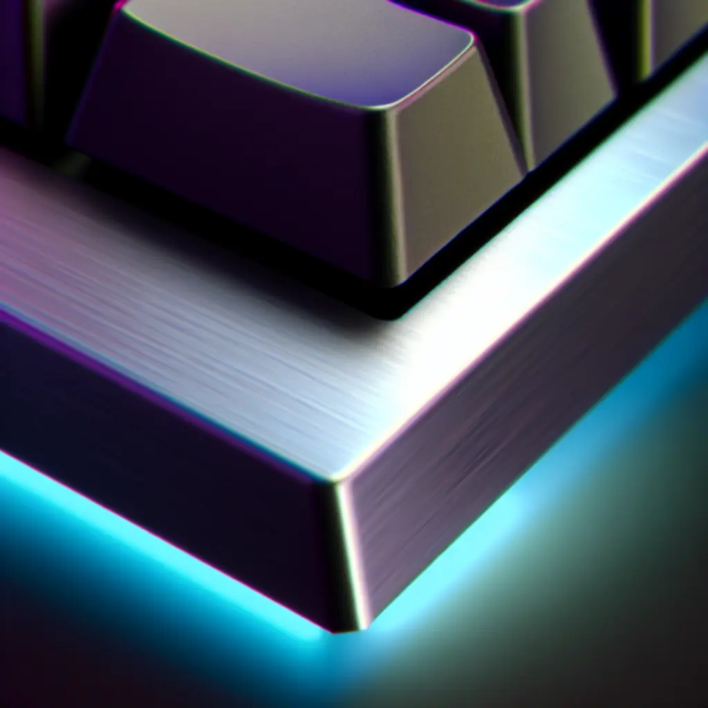 Zbliżenie na fakturę materiałów użytych w peryferiach gamingowych